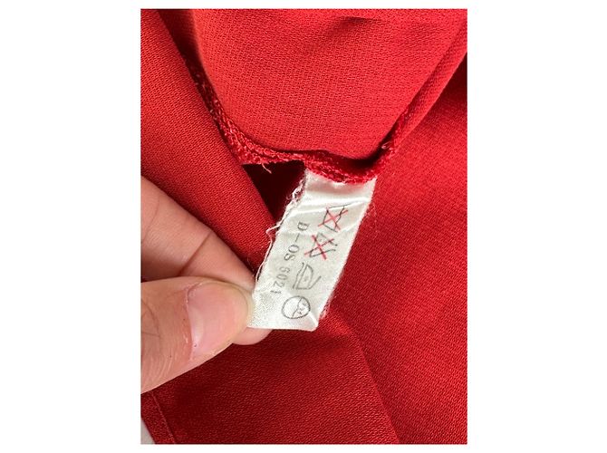 Chloé Top Vintage Chloe in misto cotone Rosso L - vista 11