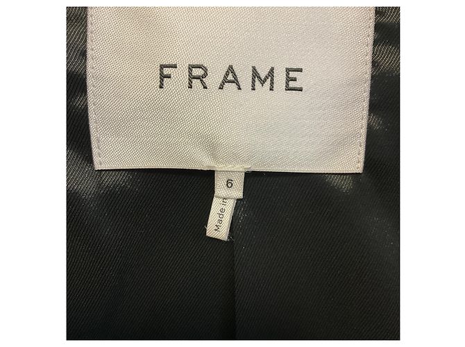 Frame Denim Blazer de terciopelo marrón de un botón Frame Castaño - vista 4
