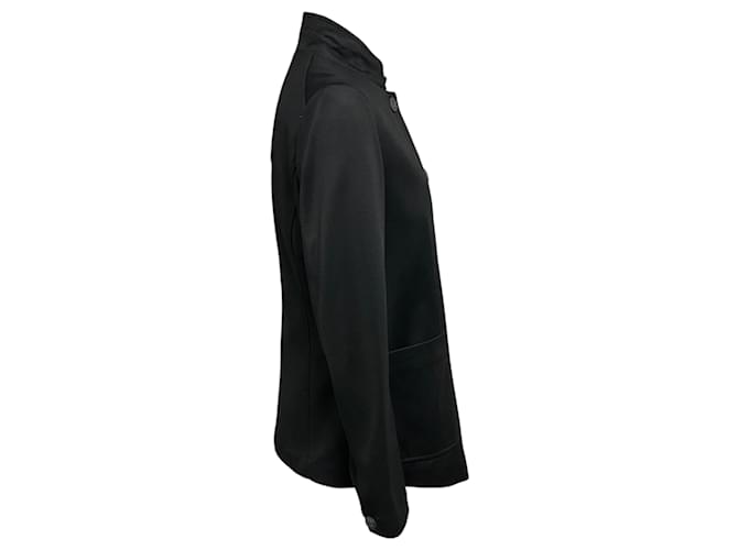 Rag & Bone Black Structured Button Front Three Pocket Jacket - view 2