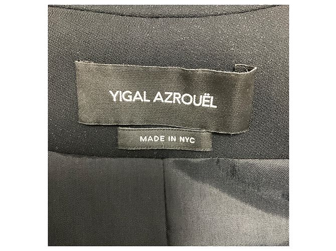 Blazer de dos botones con ribete de encaje negro Yigal Azrouel - vista 4