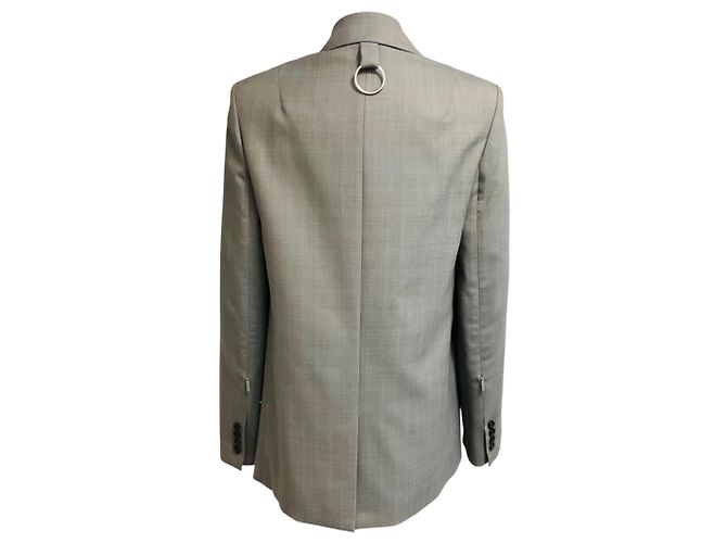 Blazer cruzado Tibi Grey Multi Grant Suiting Gris - vista 3