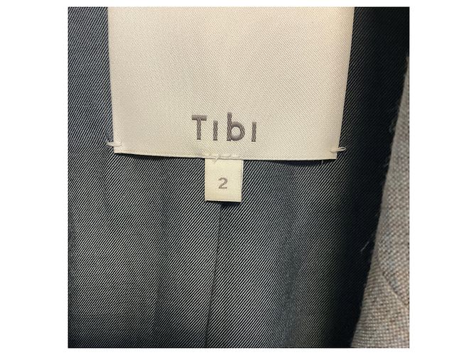 Blazer cruzado Tibi Grey Multi Grant Suiting Gris - vista 4
