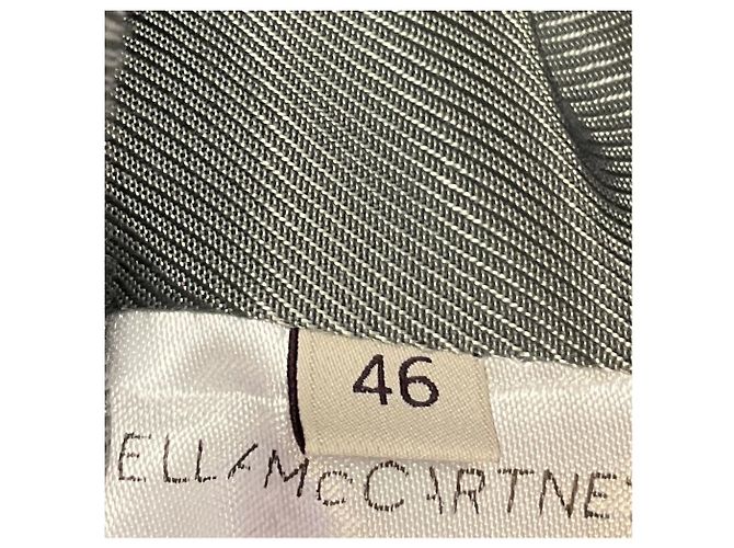 Stella Mc Cartney Stella McCartney Grey Zip Front Mid Length Wool Coat - view 5
