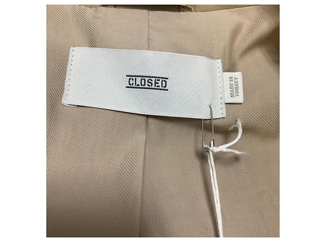 Closed Giacca in pelle di agnello Moto Zip Beige Chiusa - vista 4