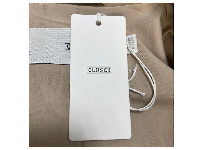 Closed Giacca in pelle di agnello Moto Zip Beige Chiusa - vista 6
