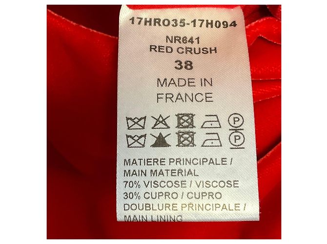 Chloé Chloe Red Crush Samtkleid mit Herz-Cut-Out-Detail Rot - Ansicht 5