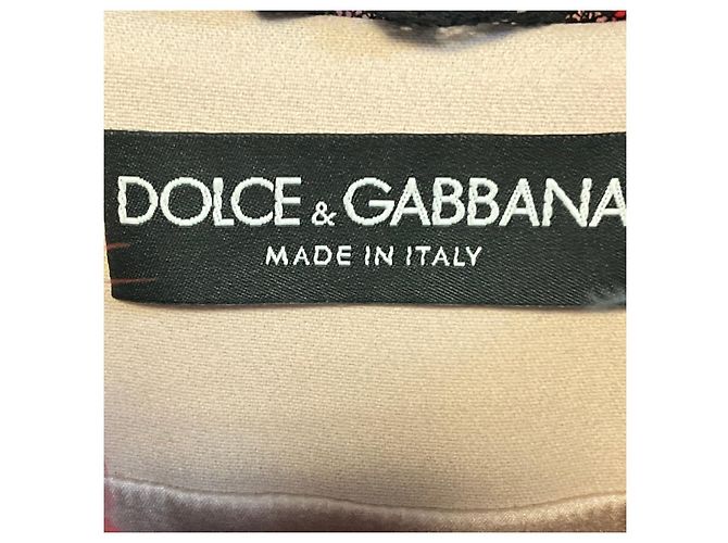 Cappotto di piume a righe multicolore Dolce & Gabbana - vista 4