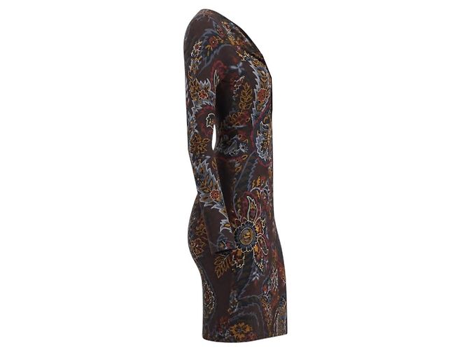 Abito in crepe stampato paisley multicolore viola Etro - vista 2