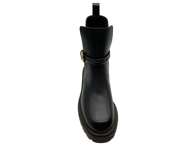 Ulla Johnson Lennon Boots mit Lugsole aus schwarzem Leder - Ansicht 4
