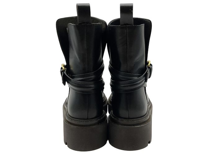 Ulla Johnson Lennon Boots mit Lugsole aus schwarzem Leder - Ansicht 5