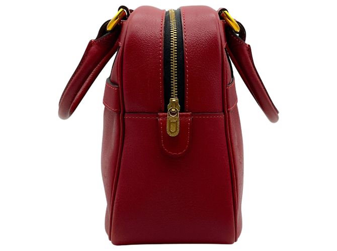 Borsa Parole Delvaux in pelle rossa Rosso - vista 2
