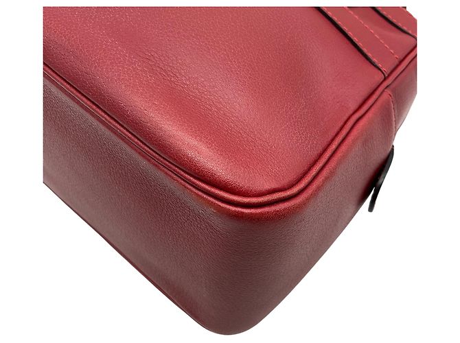Borsa Parole Delvaux in pelle rossa Rosso - vista 5