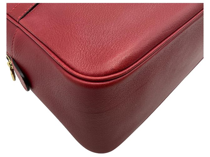 Borsa Parole Delvaux in pelle rossa Rosso - vista 6