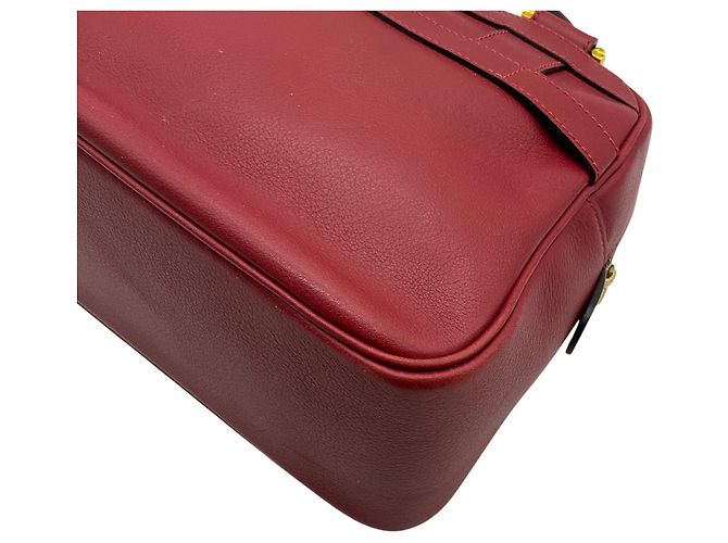 Borsa Parole Delvaux in pelle rossa Rosso - vista 7
