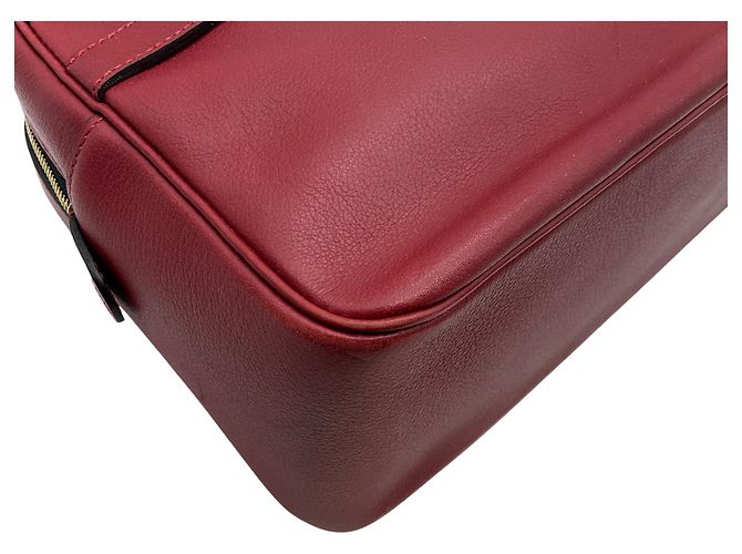 Borsa Parole Delvaux in pelle rossa Rosso - vista 8