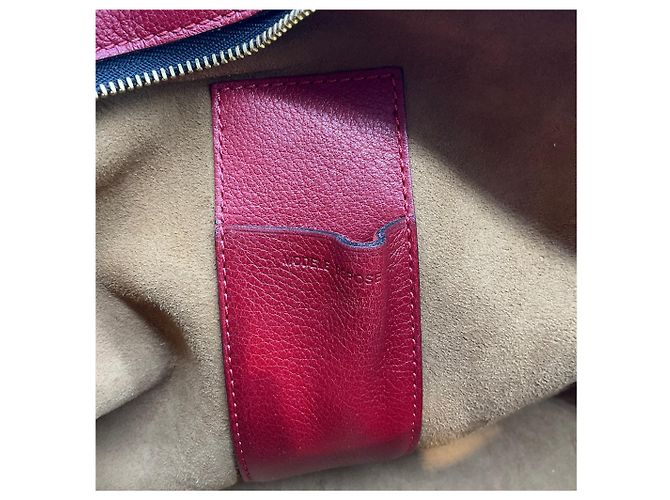 Borsa Parole Delvaux in pelle rossa Rosso - vista 9