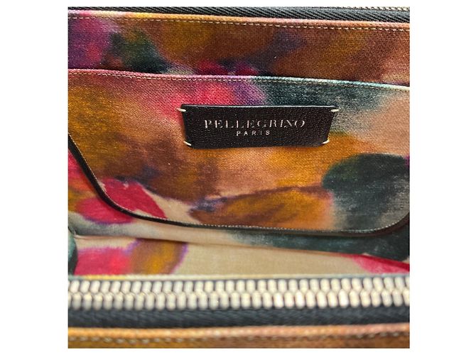 Borsa Renaud Pellegrino in vitello Noir / Blanc - vista 9