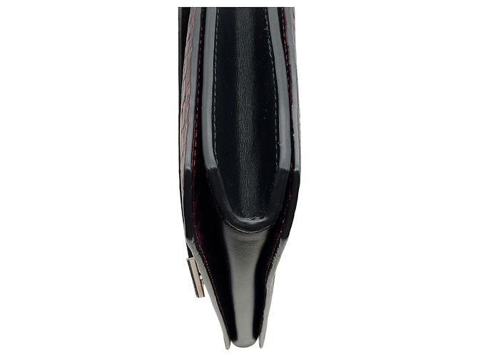 Clutch Prisma Envelope in pelle embossed coccodrillo bordeaux Alexander Wang Rosso - vista 4