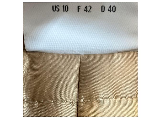 Akris Punto Camel Knit Trimmed Button Front Wool Coat - view 5