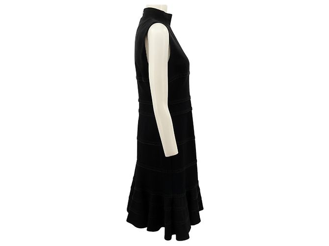 Vestido sin mangas a capas Akris Punto Black Negro - vista 2