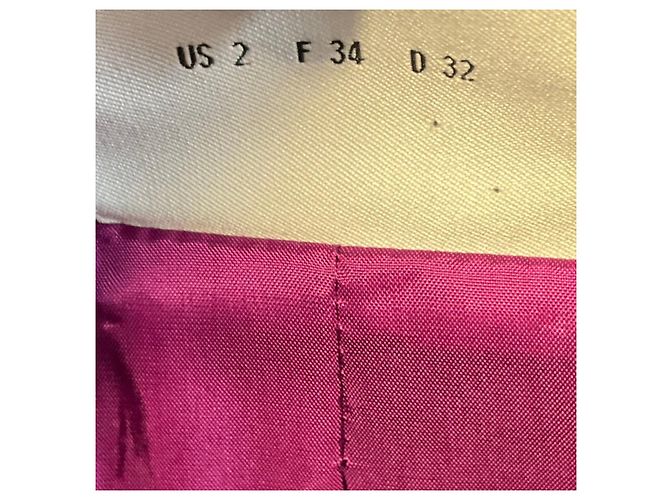Akris Punto Magenta Button Front Wool and Angora Jacket Purple - view 5