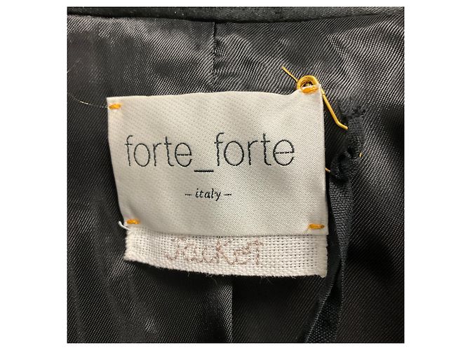 Forte Forte forte_forte gesteppte Satinjacke in Schwarz - Ansicht 4