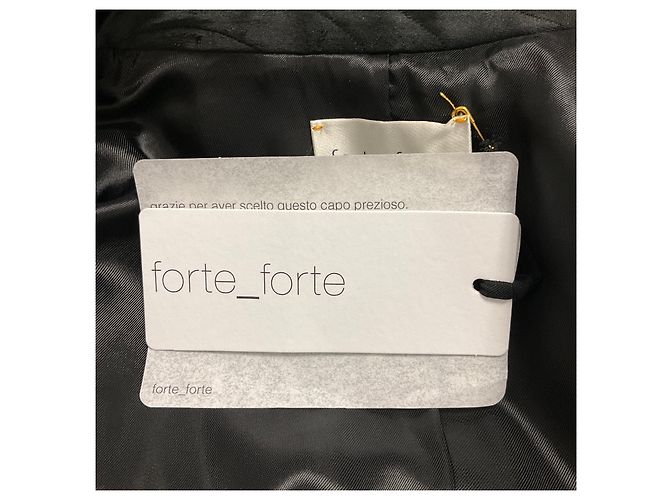 Forte Forte forte_forte gesteppte Satinjacke in Schwarz - Ansicht 6