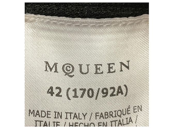 Alexander Mcqueen Top corset McQueen negro palabra de honor con cremallera trasera - vista 5