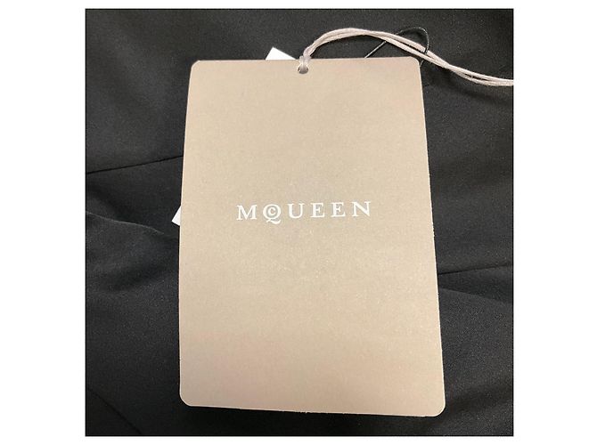 Alexander Mcqueen Top corset McQueen negro palabra de honor con cremallera trasera - vista 6