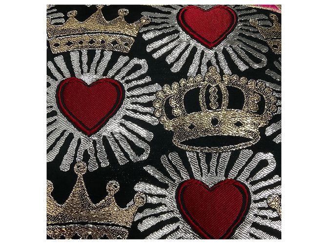 Dolce & Gabbana Gold Multi Metallic Jacquard Patchwork Cocktailkleid Metallisch - Ansicht 7