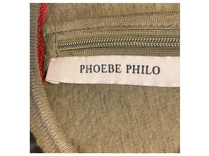 Phoebe Philo Tubular Block Strickpullover Olive Green / Orange / Ivory Mehrfarben - Ansicht 4