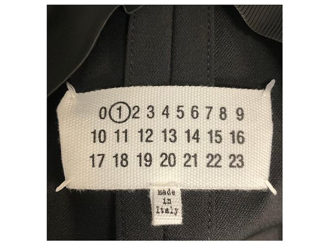 Maison Martin Margiela Giacca Blazer in Lana a Due Pezzi Sovrapposti Nera Nero - vista 4