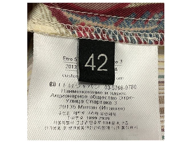 Camicia a righe con stampa multicolore Etro - vista 5