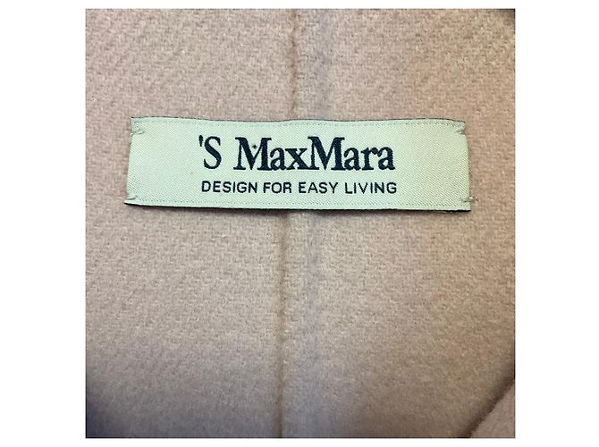 Autre Marque Max Mara S Collection Light Pink Button Front Wool Coat - view 4