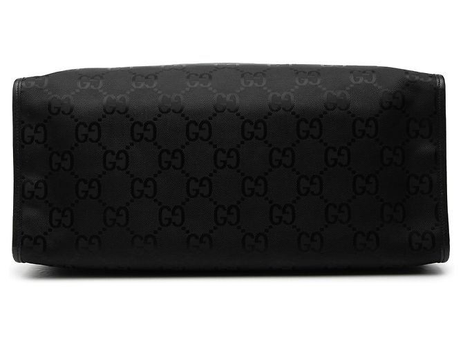 Borsa tote convertibile Gucci GG Econyl Off The Grid nera Nero - vista 3