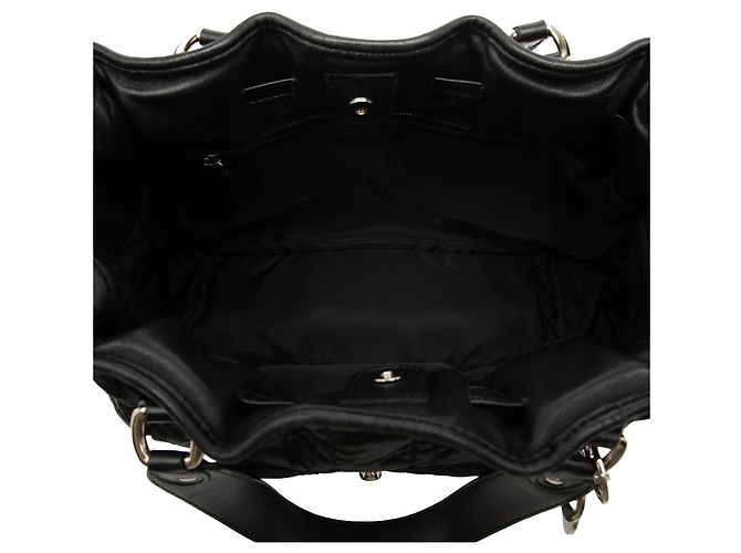 Dior Nylon Cannage Charming Lock Tote Schwarz - Ansicht 4