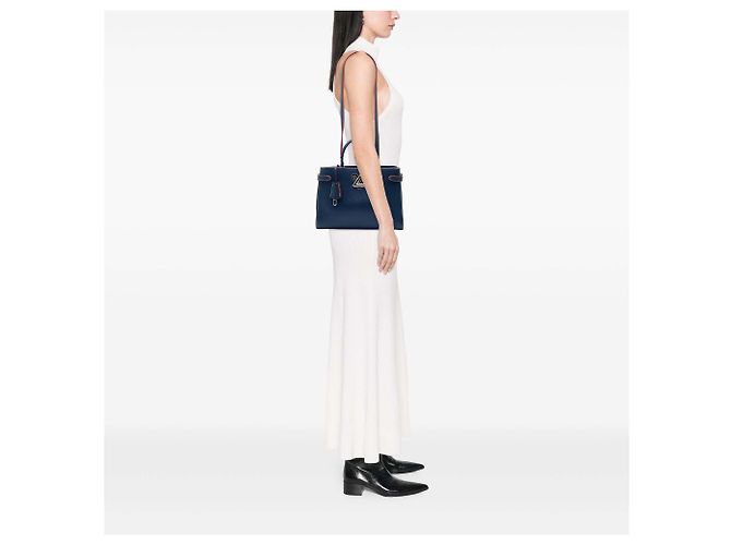 Borsa Louis Vuitton Epi Twist Blu - vista 5
