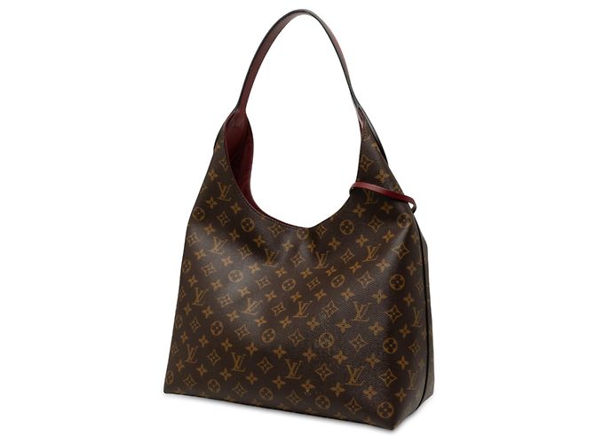Borsa Hobo Louis Vuitton Monogram Flower Marrone - vista 2
