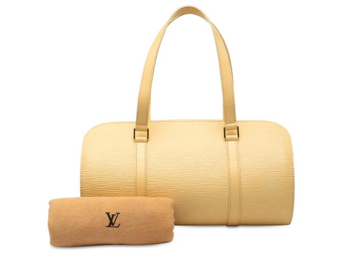 Borsa a tracolla Louis Vuitton Epi Soufflot Beige - vista 7