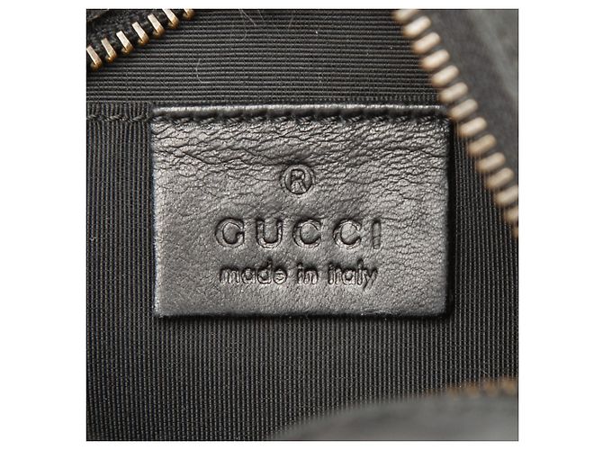 Borsa a tracolla rotonda Gucci GG Canvas nera Nero - vista 5