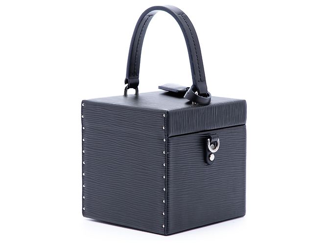 Borsa Satchel Louis Vuitton Epi Bleecker Box Nera Nero - vista 2