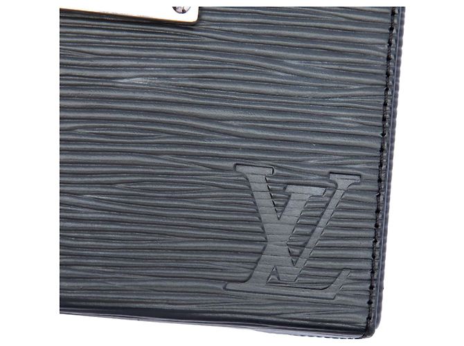 Borsa Satchel Louis Vuitton Epi Bleecker Box Nera Nero - vista 5