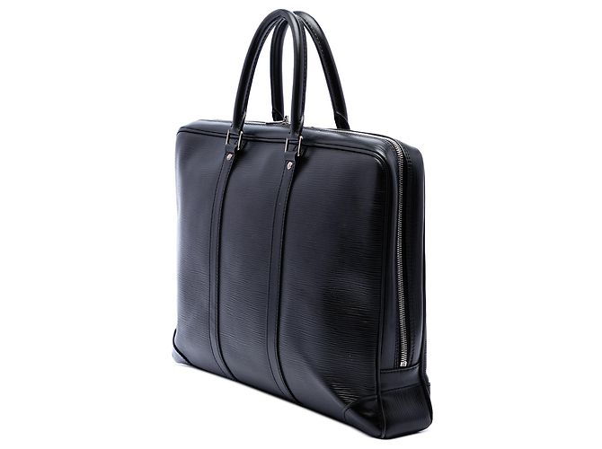 Borsa Business Louis Vuitton Epi Porte Documents Voyage Nera Nero - vista 2