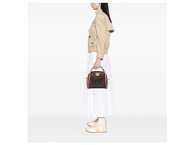 Borsa Louis Vuitton Monogram Marais MM Marrone - vista 6