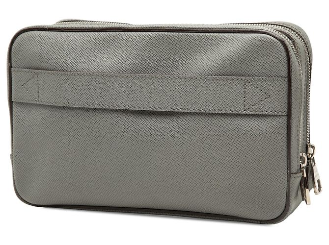 Borsa a pochette Louis Vuitton Taiga Kasai Grigia Grigio - vista 2