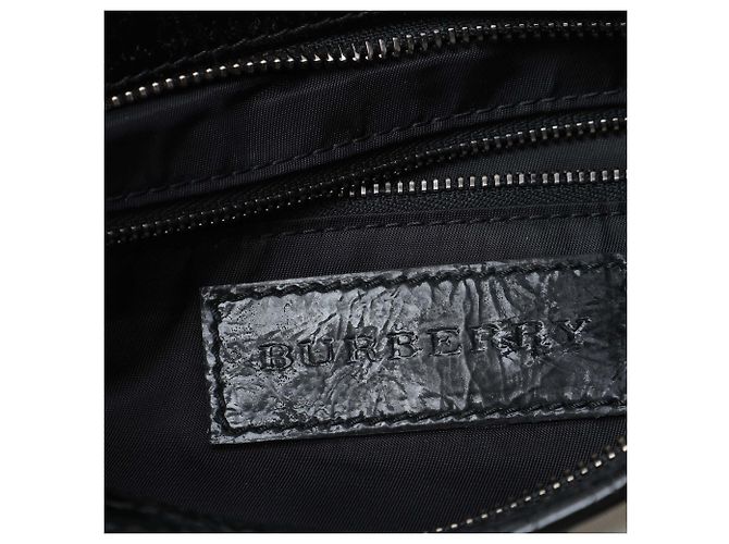 Borsa Brooklyn Hobo in nylon Gray Burberry Beat Check Grigio - vista 5