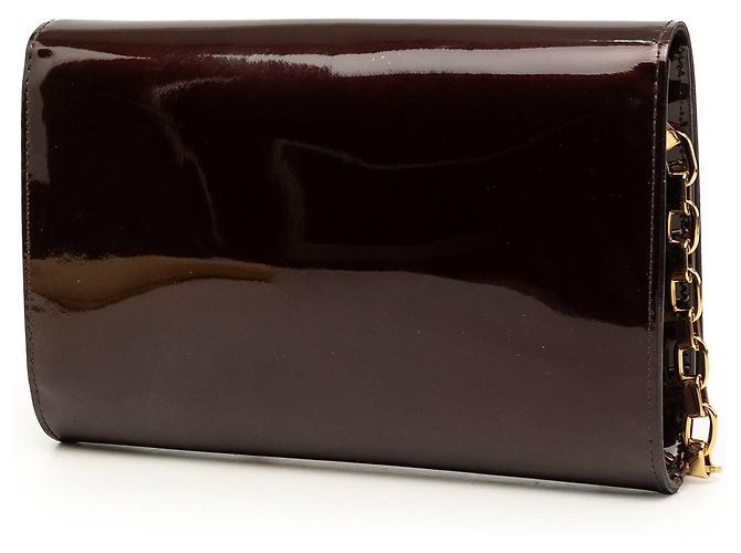 Borsa a tracolla Louis Vuitton Vernis Louise Chain MM rossa Rosso - vista 2