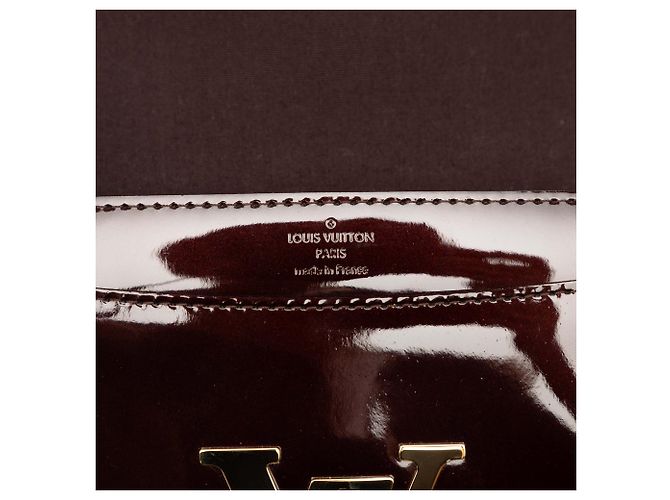 Borsa a tracolla Louis Vuitton Vernis Louise Chain MM rossa Rosso - vista 5