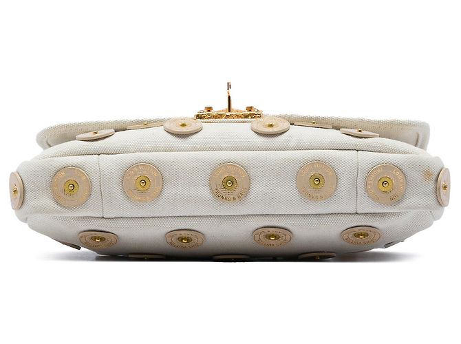 Borsa Louis Vuitton Panama Tinkerbell a pois bianca Bianco - vista 3