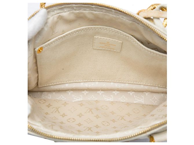 Borsa Louis Vuitton Panama Tinkerbell a pois bianca Bianco - vista 4